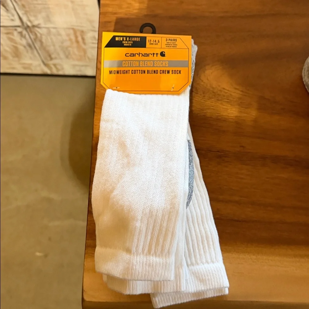 Carhartt- Midweight Cotton Blend Crew Sock 3-Pack - Picture 3 of 8